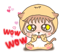 hu lu lu cat sticker #10299567