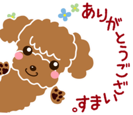 Cute Poodle! sticker #10299832