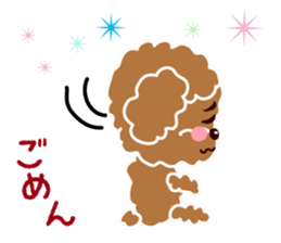 Cute Poodle! sticker #10299833