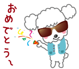 Cute Poodle! sticker #10299834