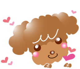 Cute Poodle! sticker #10299836