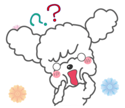 Cute Poodle! sticker #10299846