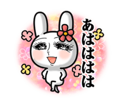 Girl cartoon rabbit sticker #10300205