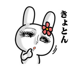 Girl cartoon rabbit sticker #10300221
