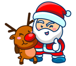Cool Funny Santa Claus sticker #10300230