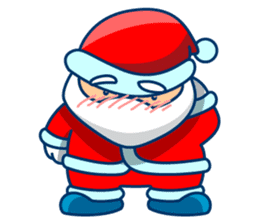 Cool Funny Santa Claus sticker #10300272