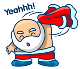 Cool Funny Santa Claus sticker #10300292