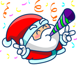 Cool Funny Santa Claus sticker #10300294