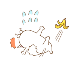 White cat "Pomekichi" sticker #10300358