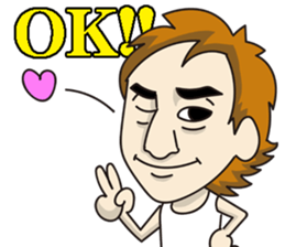 Good-looking man Mr.RYO sticker #10300706