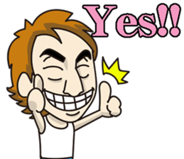 Good-looking man Mr.RYO sticker #10300707
