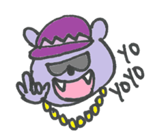 Purple Bear ver.2 sticker #10300940