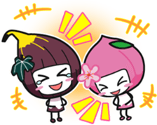 Kinokawa Purupuru Musume sticker #10301605