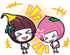 Kinokawa Purupuru Musume sticker #10301605