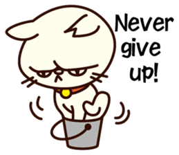 Sakura becoming a house cat. sticker #10301787