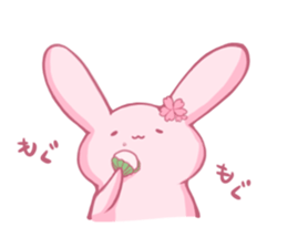 CherryBlossoms Rabbit. sticker #10302344