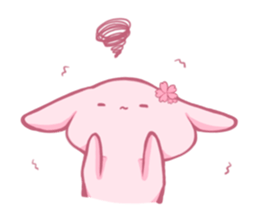CherryBlossoms Rabbit. sticker #10302357