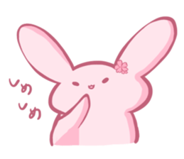 CherryBlossoms Rabbit. sticker #10302375