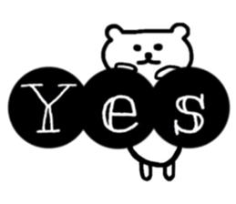 Polar Bear Dot sticker #10302467