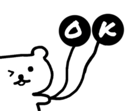 Polar Bear Dot sticker #10302471