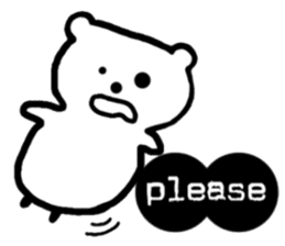 Polar Bear Dot sticker #10302478