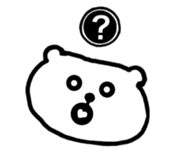 Polar Bear Dot sticker #10302483