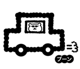 Polar Bear Dot sticker #10302485