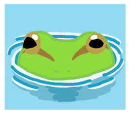 Daily life with frog sticker #10302858