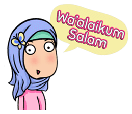 Funny Hijabi sticker #10302985