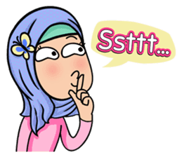 Funny Hijabi sticker #10302996