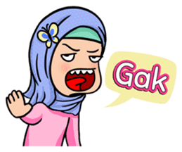 Funny Hijabi sticker #10303001