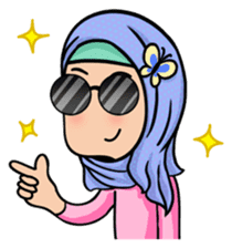 Funny Hijabi sticker #10303004