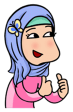 Funny Hijabi sticker #10303005