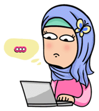 Funny Hijabi sticker #10303017