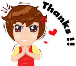 Merchant lady v.Eng/Isan sticker #10303390