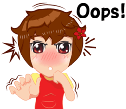 Merchant lady v.Eng/Isan sticker #10303393