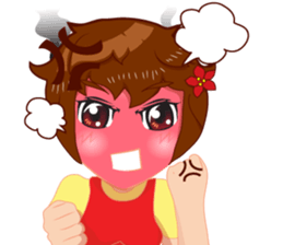 Merchant lady v.Eng/Isan sticker #10303405