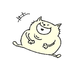 Mr Fat cat sticker #10303597