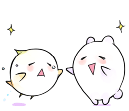 +White Animal Sticker+ sticker #10303886