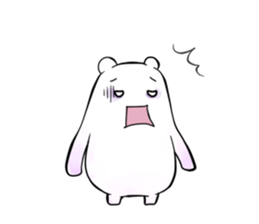 +White Animal Sticker+ sticker #10303893