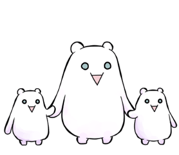 +White Animal Sticker+ sticker #10303898