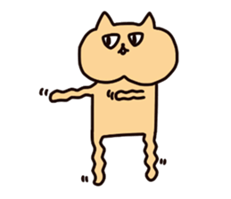 Nyanko who jaw is broken2 sticker #10304266