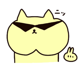 Nyanko who jaw is broken2 sticker #10304274