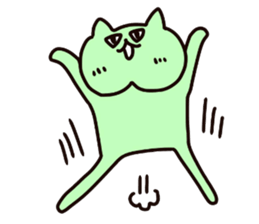 Nyanko who jaw is broken2 sticker #10304281
