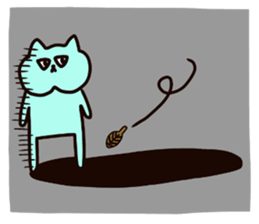 Nyanko who jaw is broken2 sticker #10304294