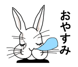 A little gloomy rabbit man sticker #10304545
