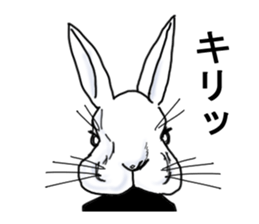 A little gloomy rabbit man sticker #10304548