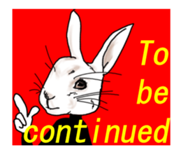 A little gloomy rabbit man sticker #10304583