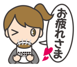 Refreshing businessman sticker #10304856