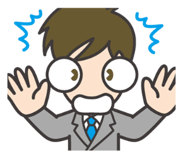 Refreshing businessman sticker #10304859